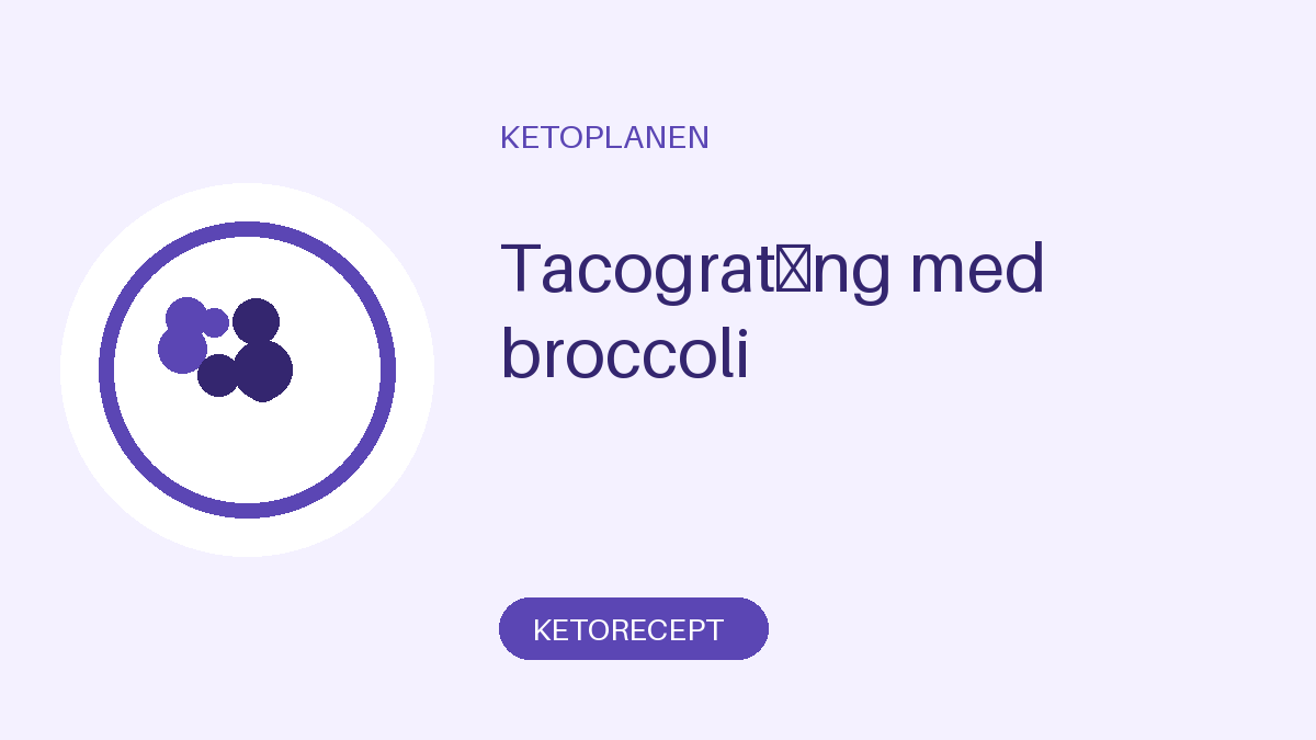 Tacogratäng med broccoli