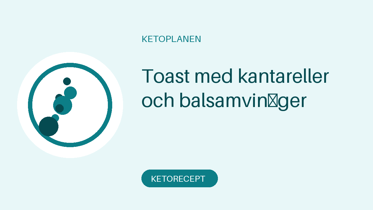 Toast med kantareller och balsamvinäger