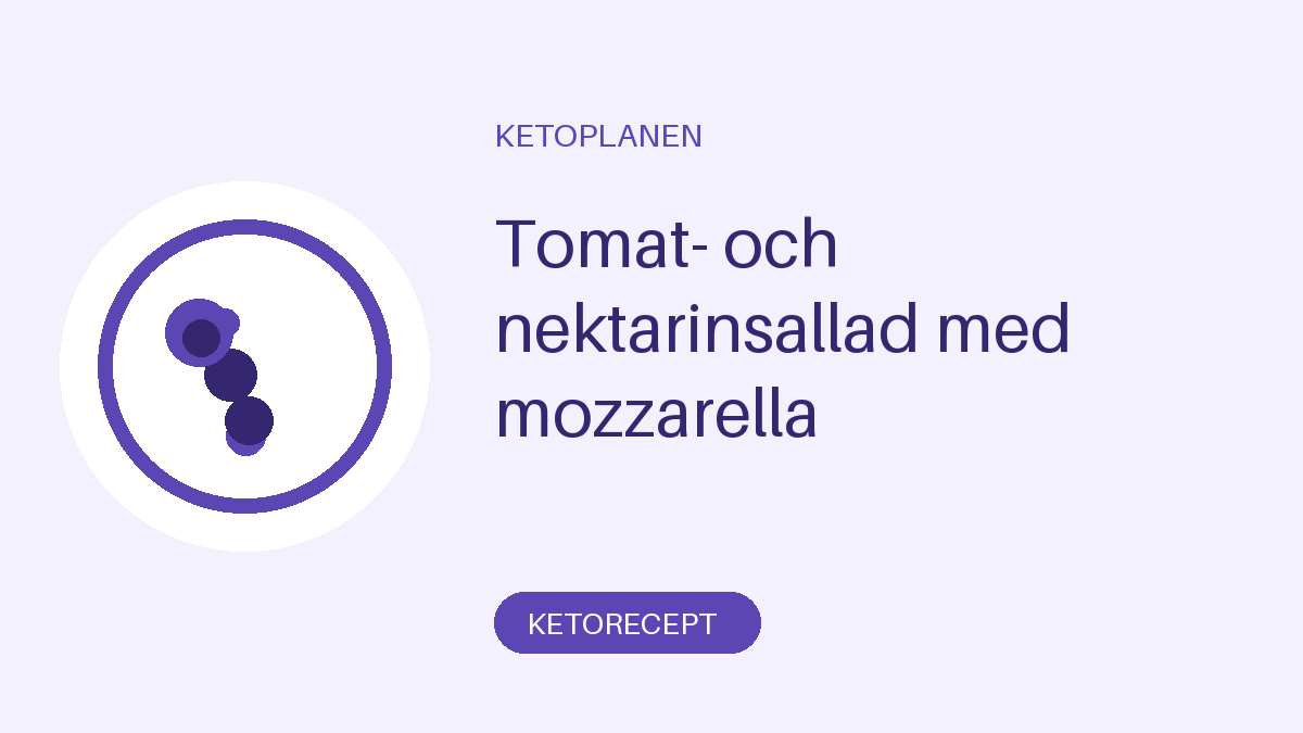 Tomat- och nektarinsallad med mozzarella