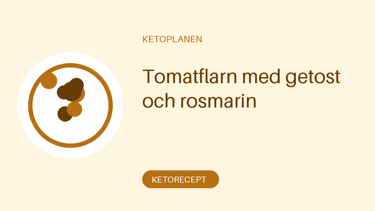 Tomatflarn med getost och rosmarin
