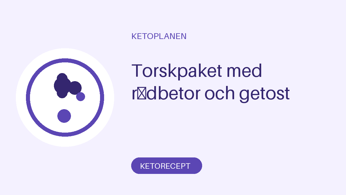 Torskpaket med rödbetor och getost