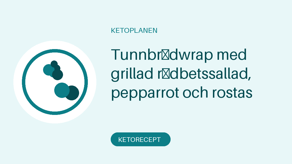Tunnbrödwrap med grillad rödbetssallad, pepparrot och rostas