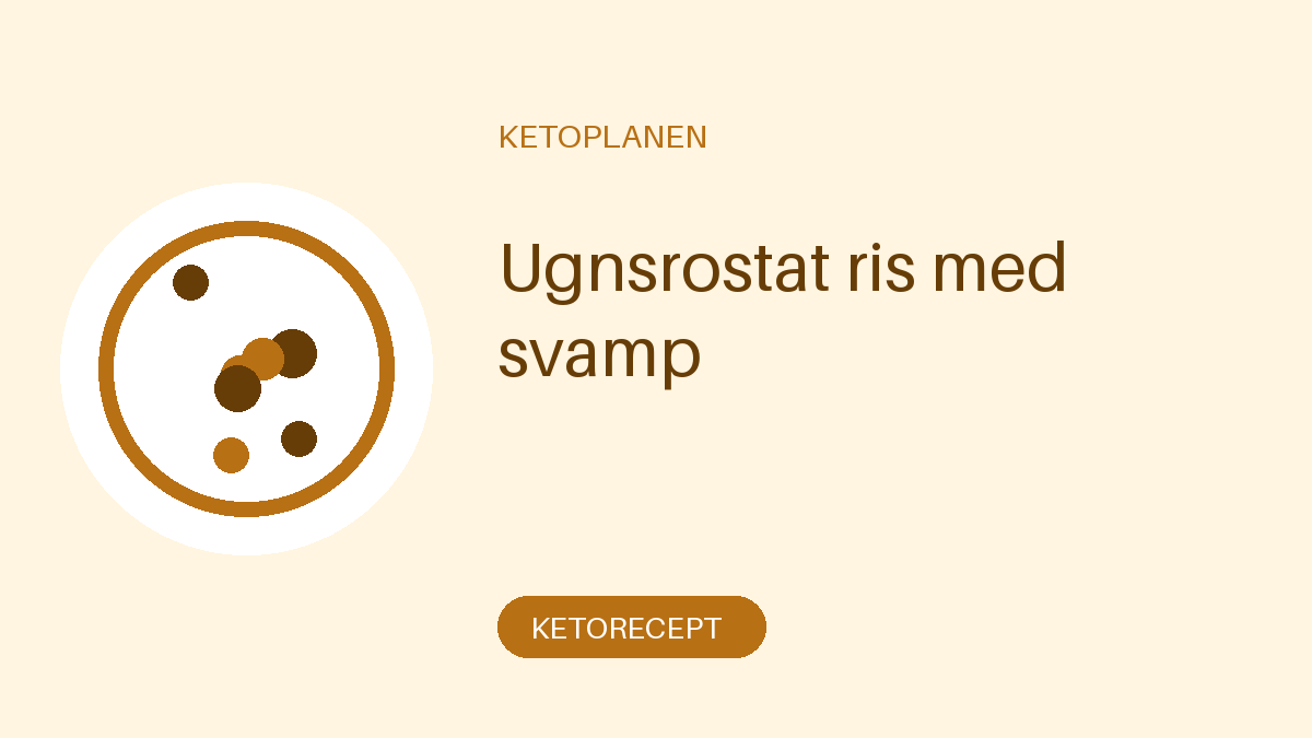 Ugnsrostat ris med svamp