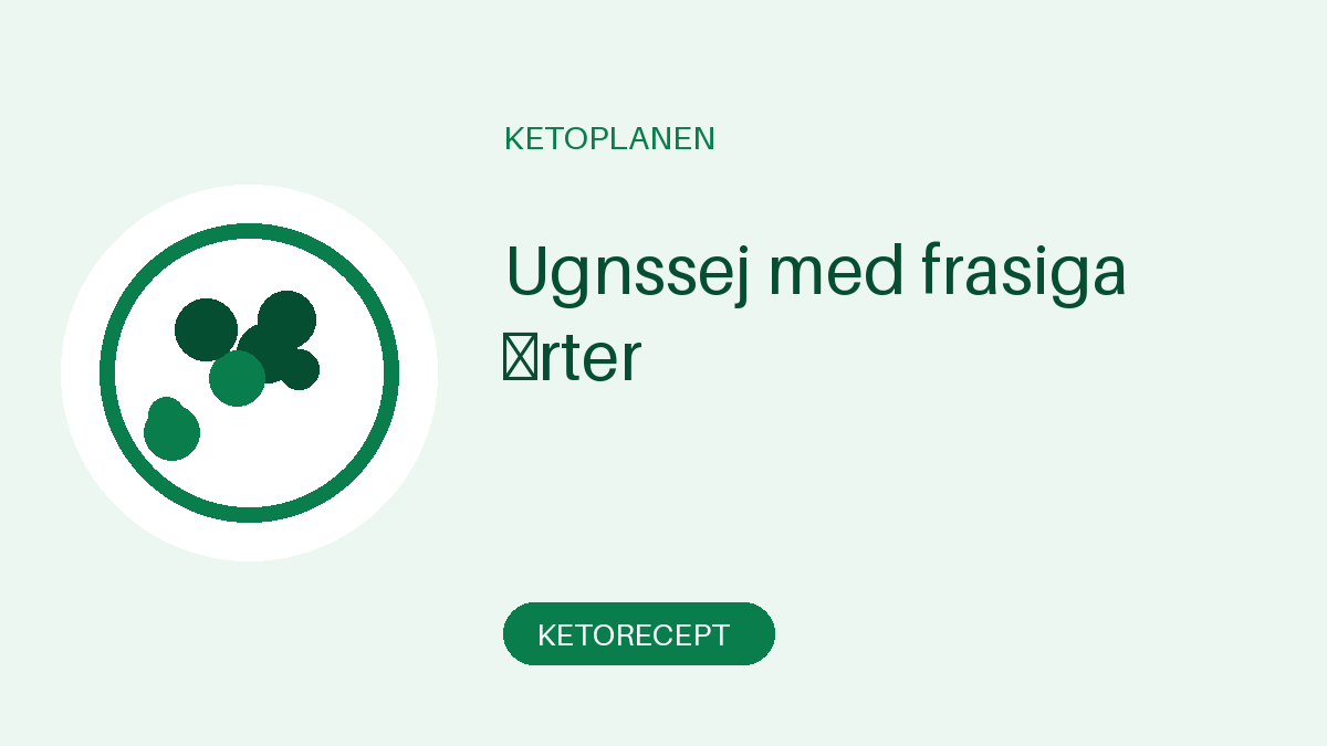 Ugnssej med frasiga örter
