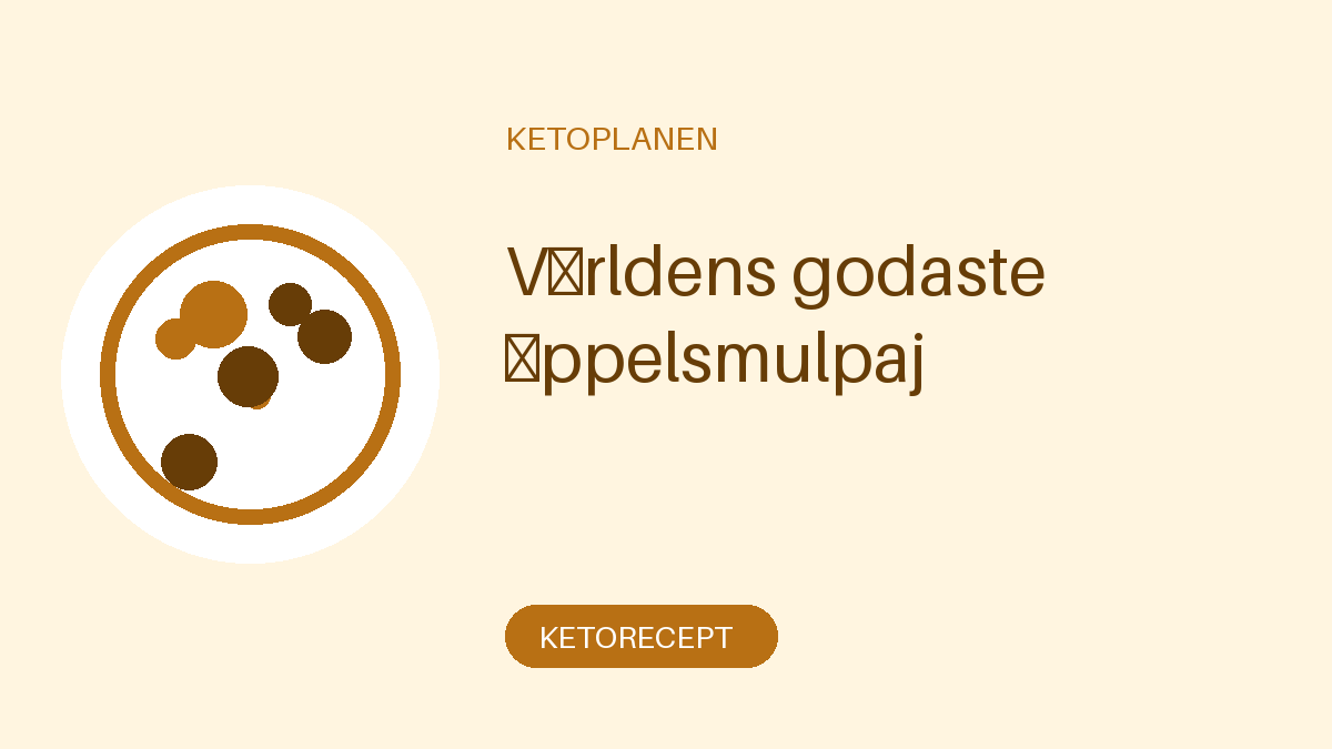 Världens godaste äppelsmulpaj
