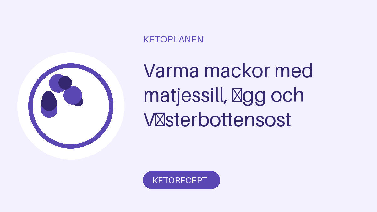 Varma mackor med matjessill, ägg och Västerbottensost