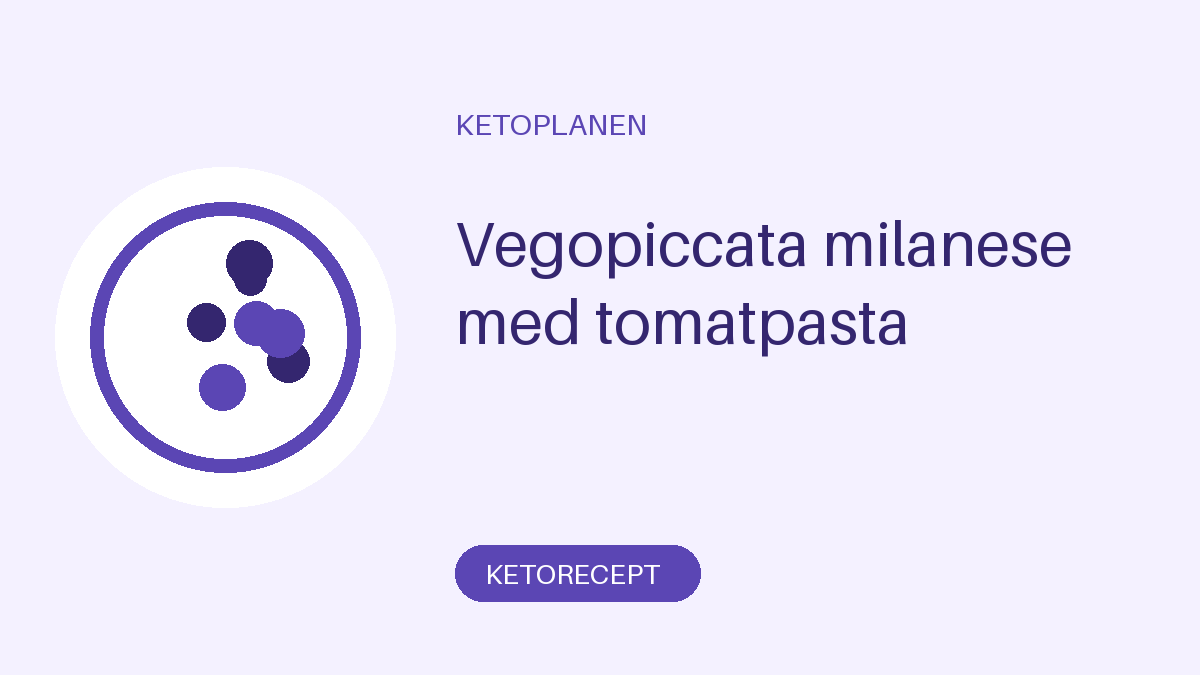 Vegopiccata milanese med tomatpasta
