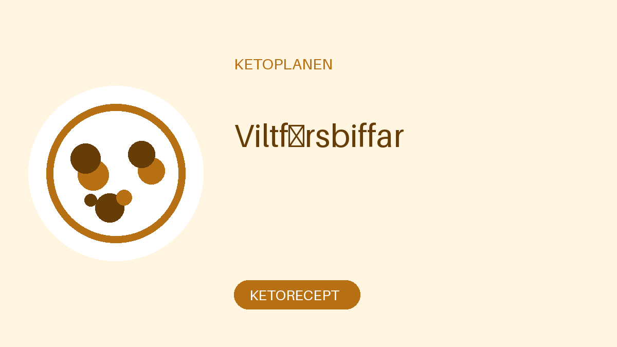 Viltfärsbiffar