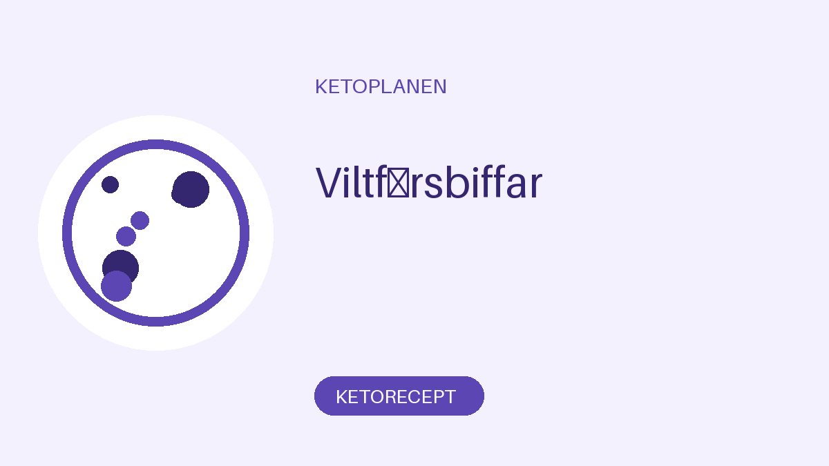 Viltfärsbiffar