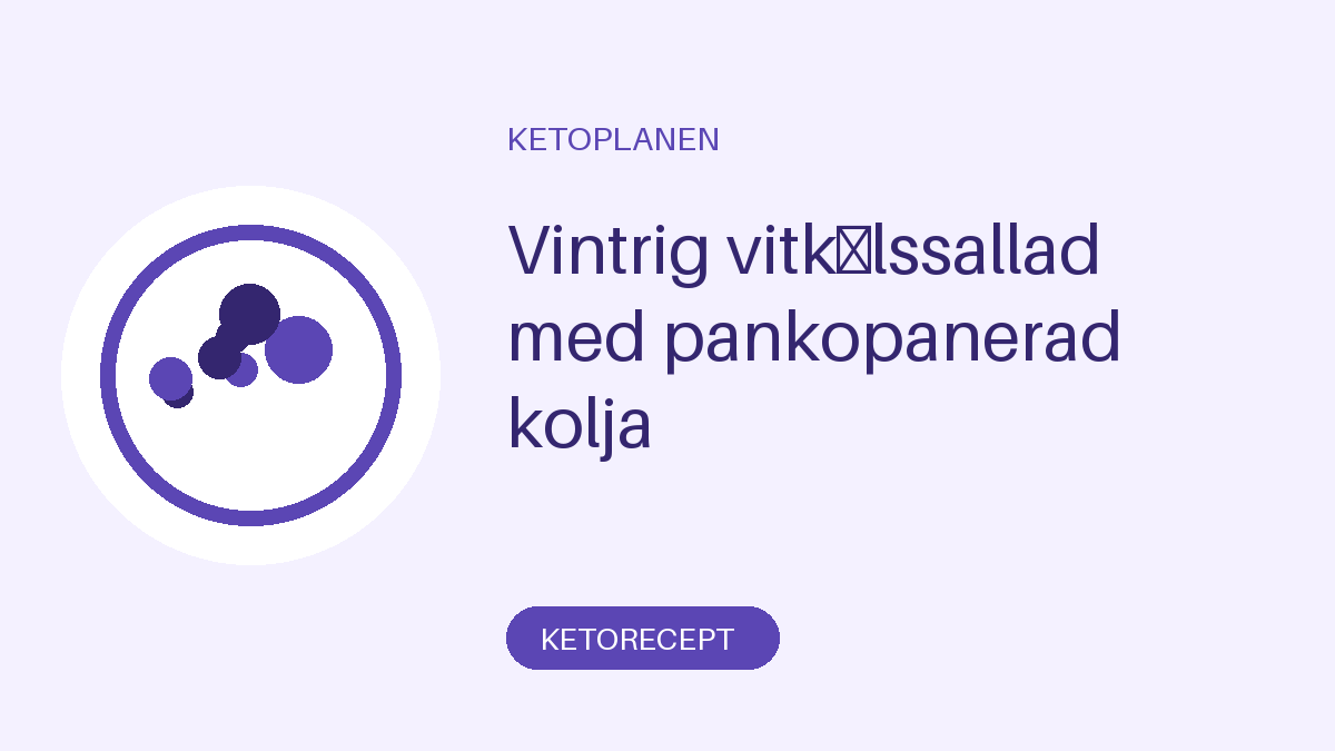 Vintrig vitkålssallad med pankopanerad kolja