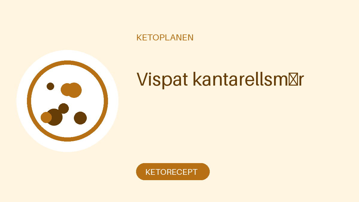 Vispat kantarellsmör