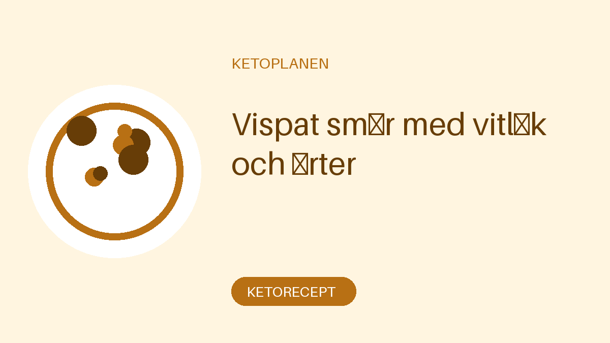 Vispat smör med vitlök och örter