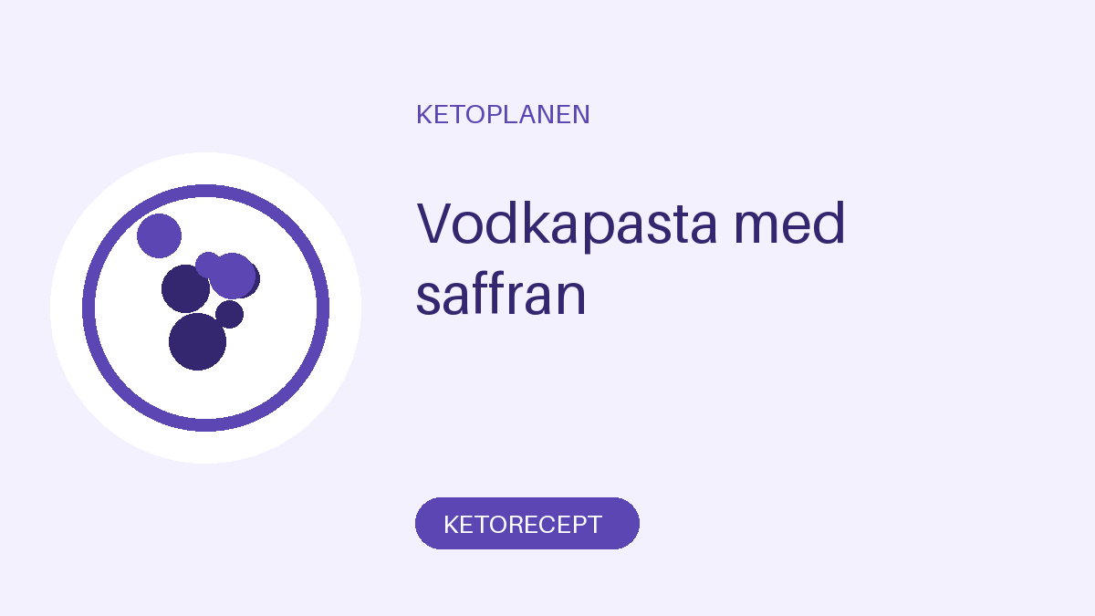 Vodkapasta med saffran