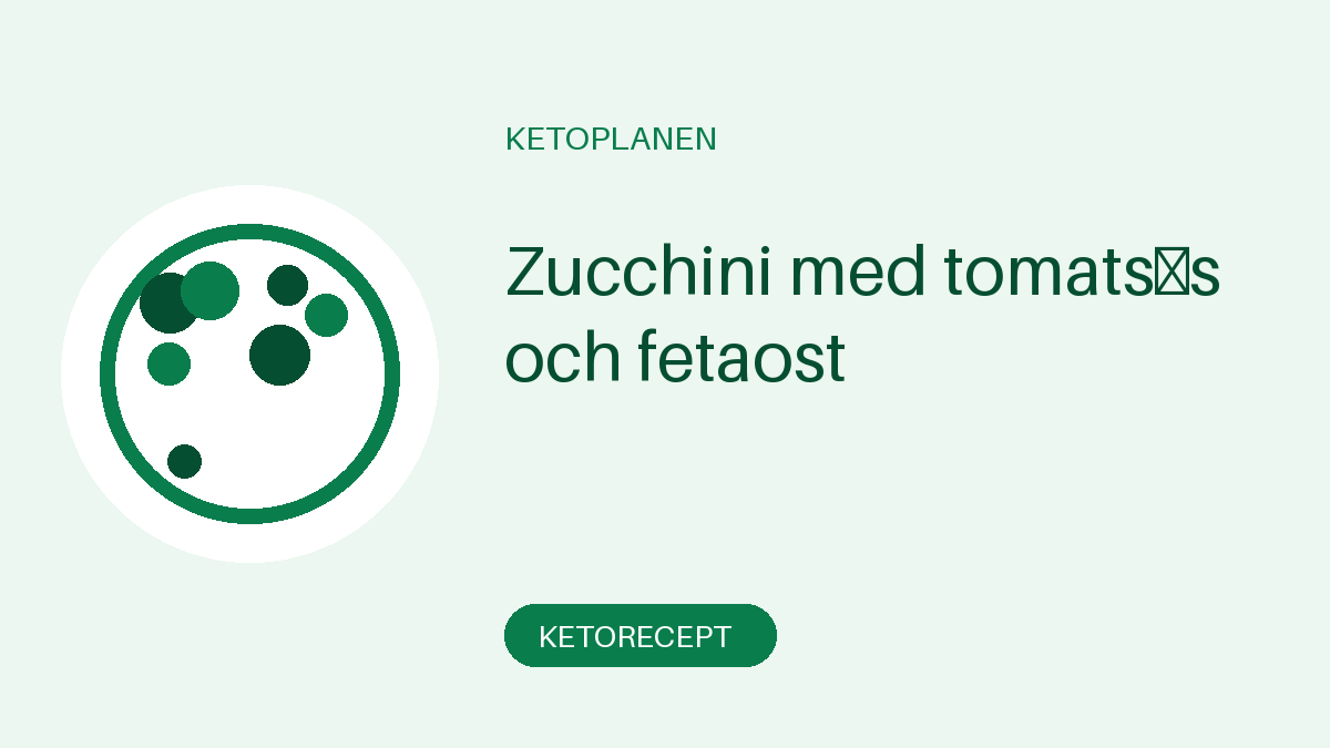 Zucchini med tomatsås och fetaost