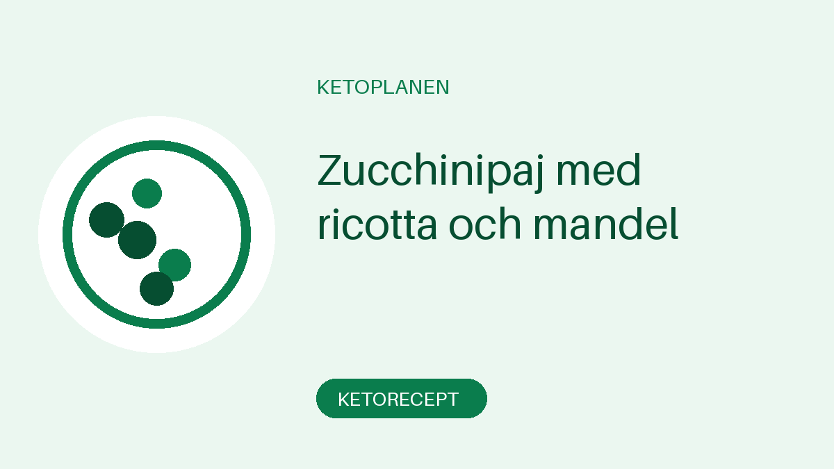 Zucchinipaj med ricotta och mandel